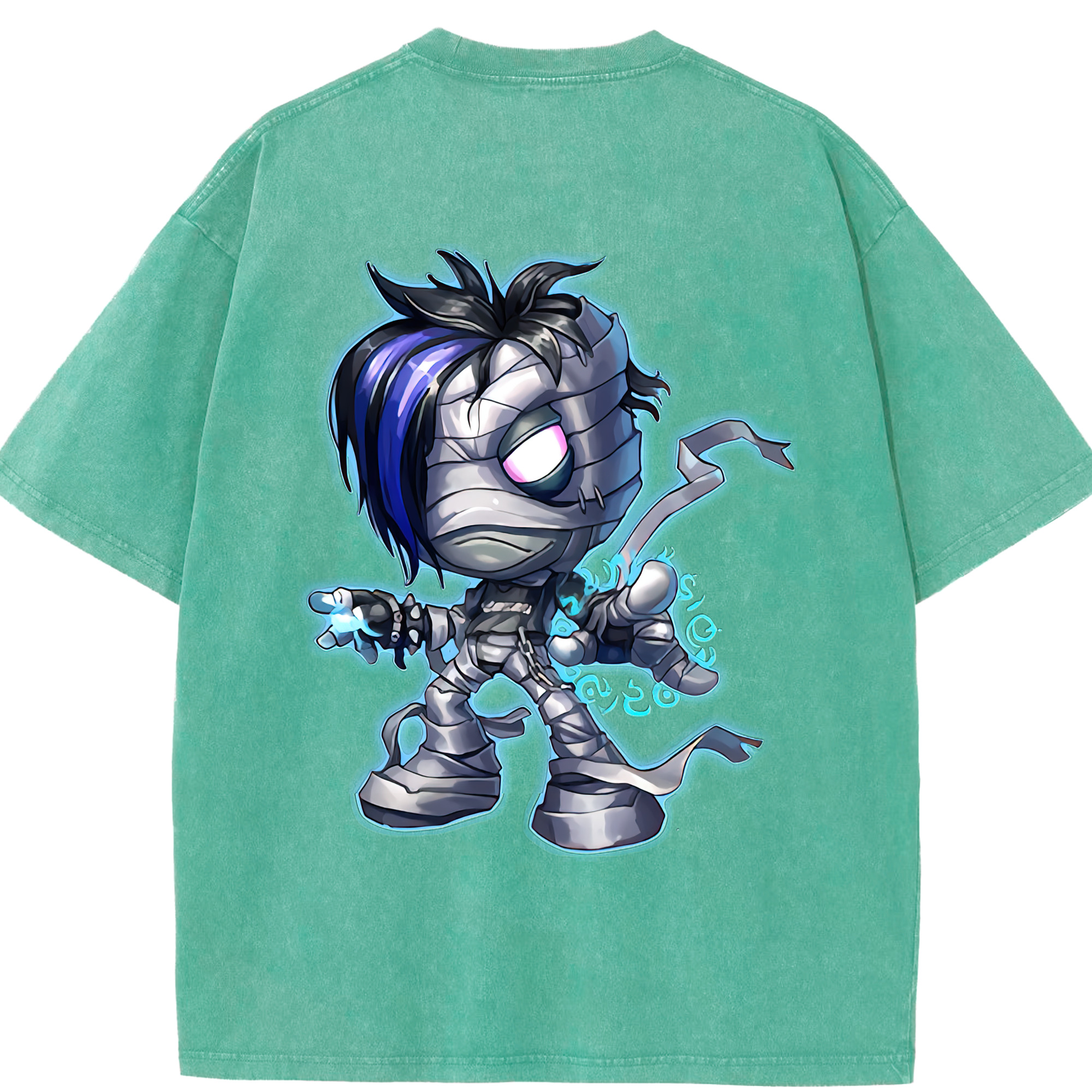 リーグ・オブ・レジェンド League of Legends LOL 綿100% ヴィンテージ風 半袖Tシャツ（背面プリント）
